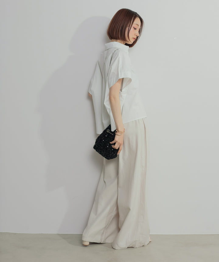 アシンメトリーデザインシャツブラウス