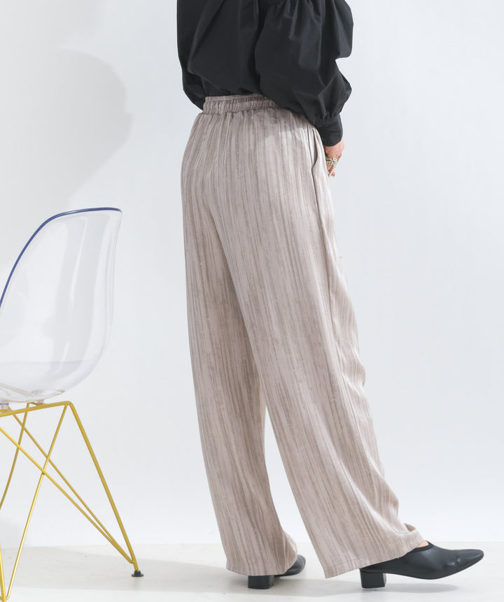 シャドーストライプストレートパンツ
