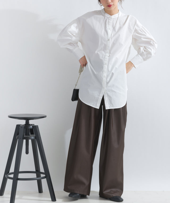 ダブルタックワイドパンツ