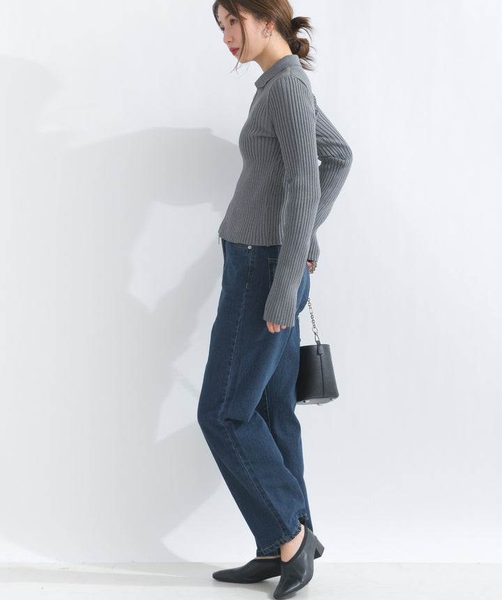 ストレートデニムパンツ