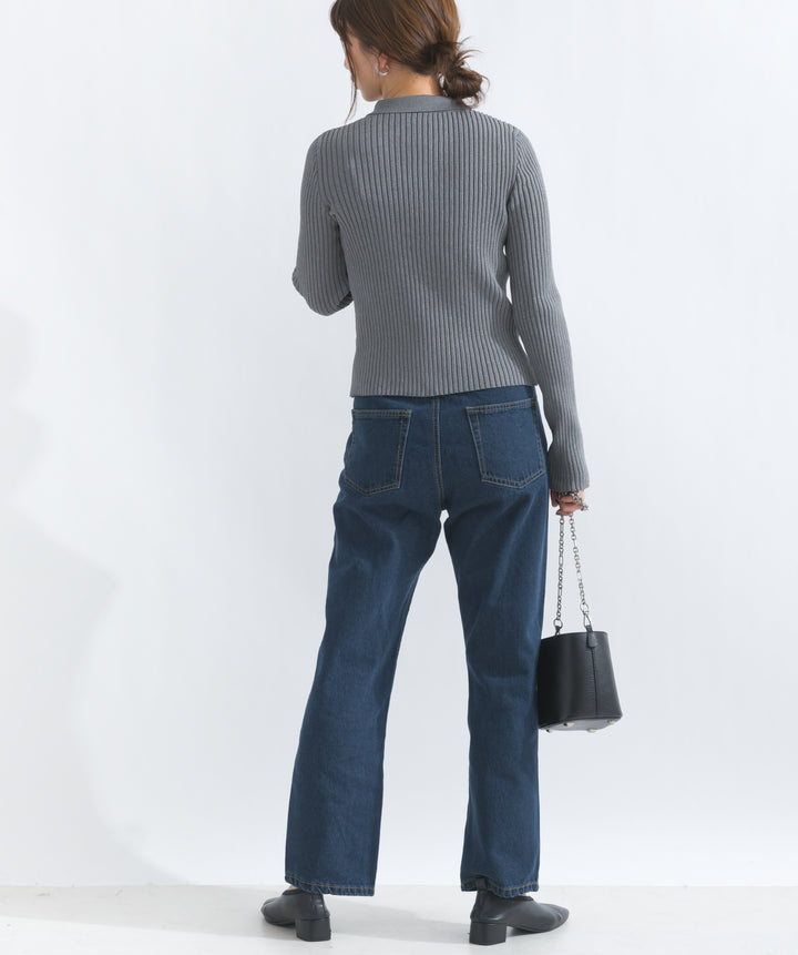 ストレートデニムパンツ
