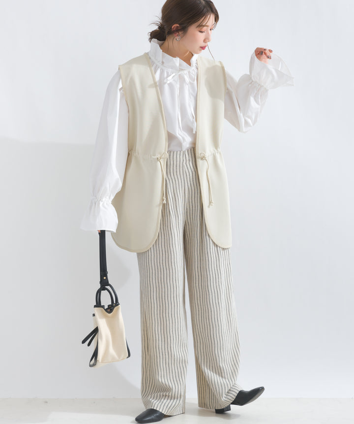 リラックスタックストライプパンツ
