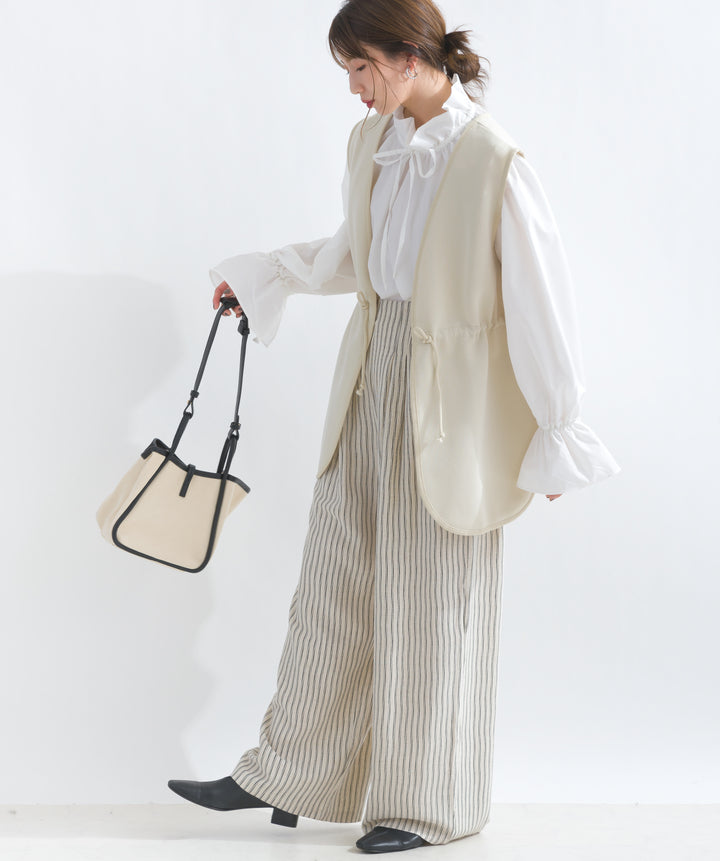 リラックスタックストライプパンツ