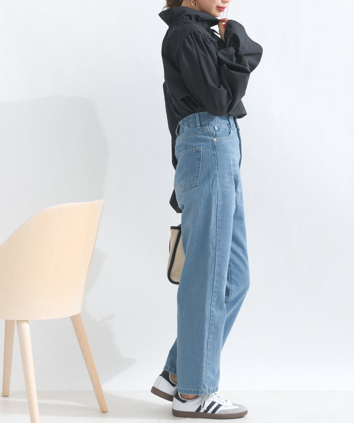 ストレートデニムパンツ