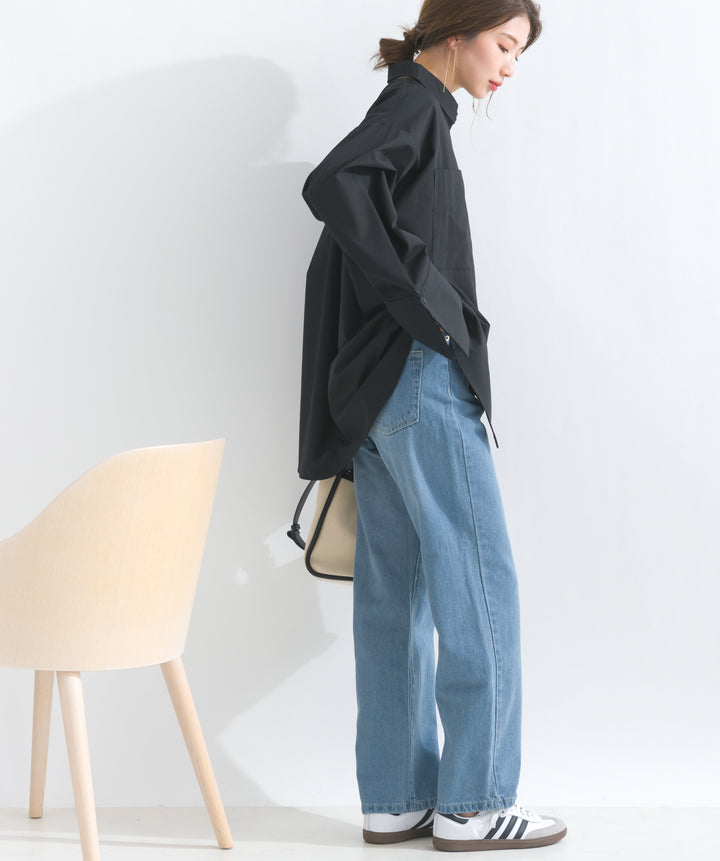 ストレートデニムパンツ