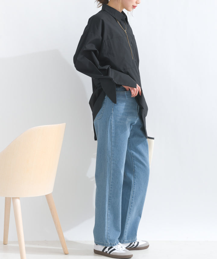 ストレートデニムパンツ