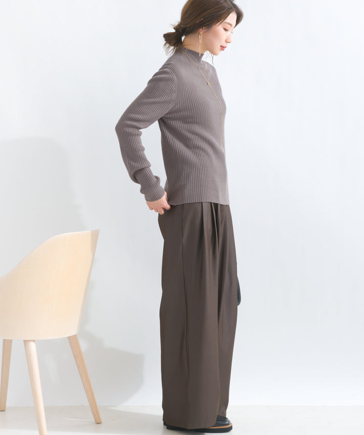 ダブルタックワイドパンツ
