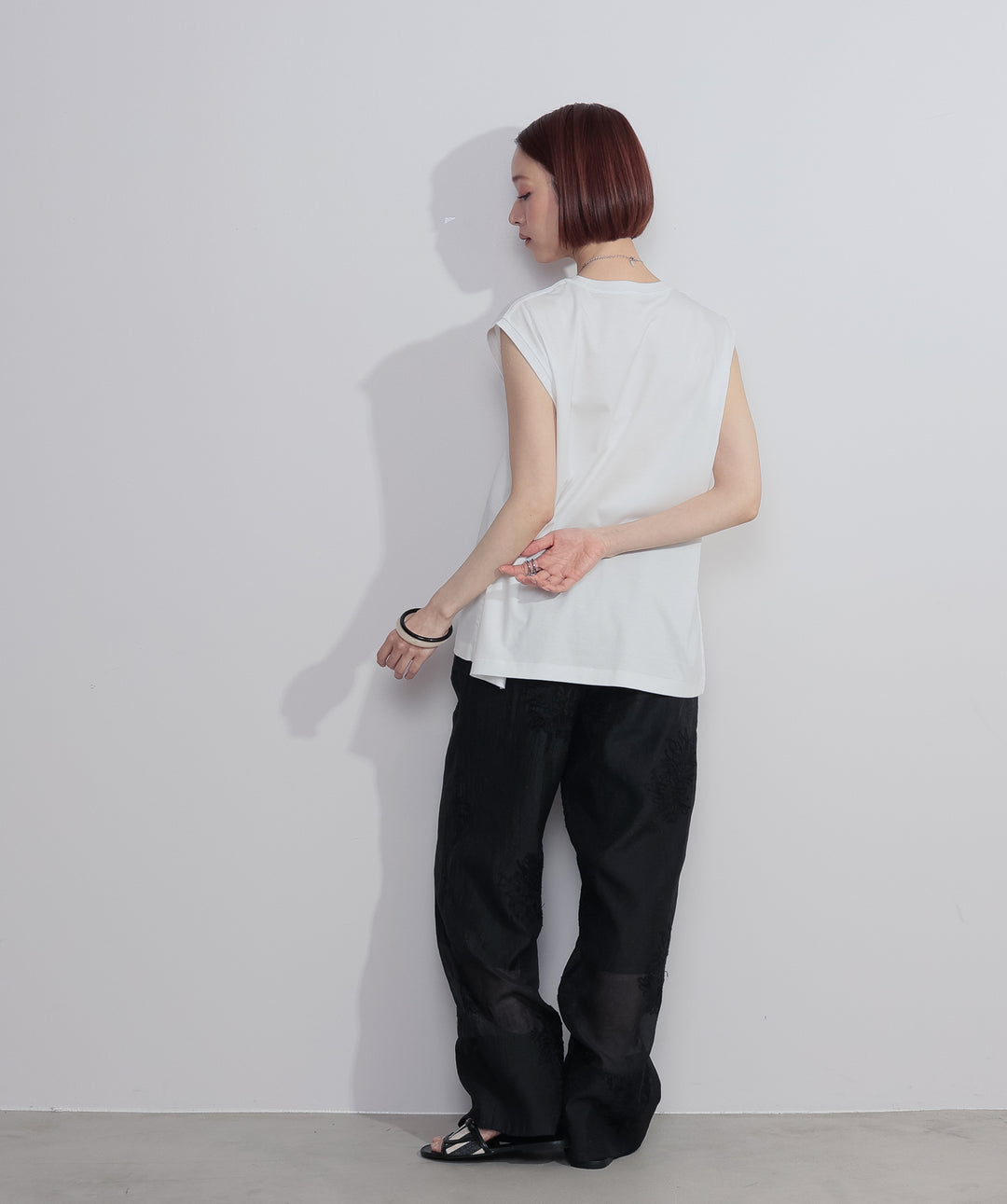 コンパクトスムースロゴフレンチトップス