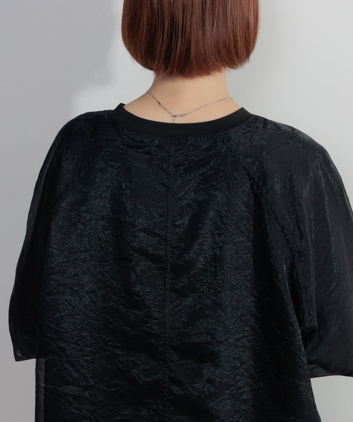 オーガンジーレイヤードTシャツ