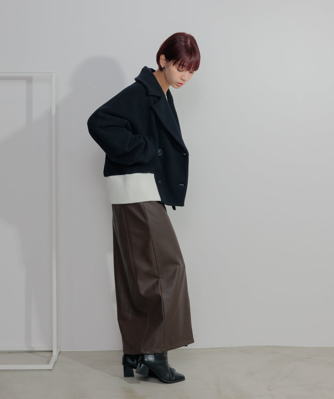 リブヘムオーバーPコート