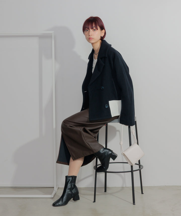 リブヘムオーバーPコート