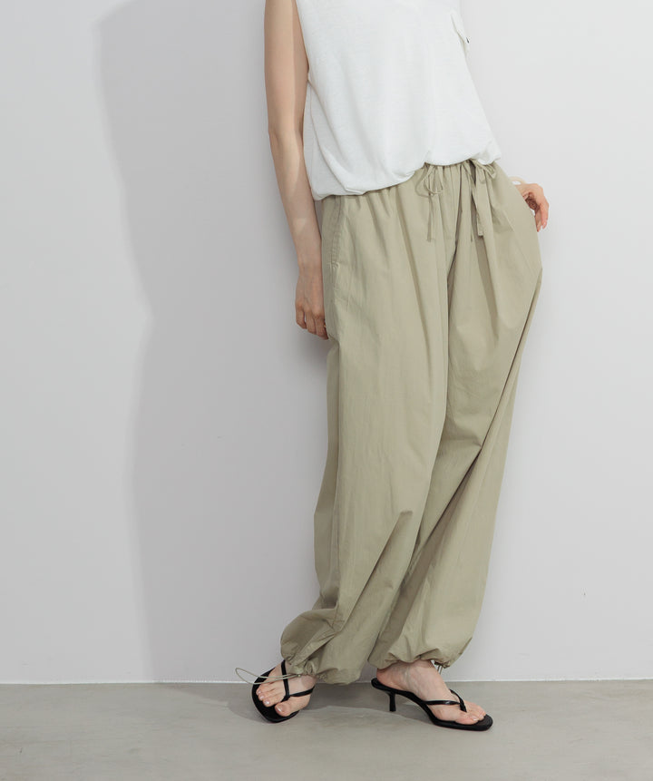 【SET】サマーニットバルーンポケットトップス+タックデザインドロストパンツ(2set)