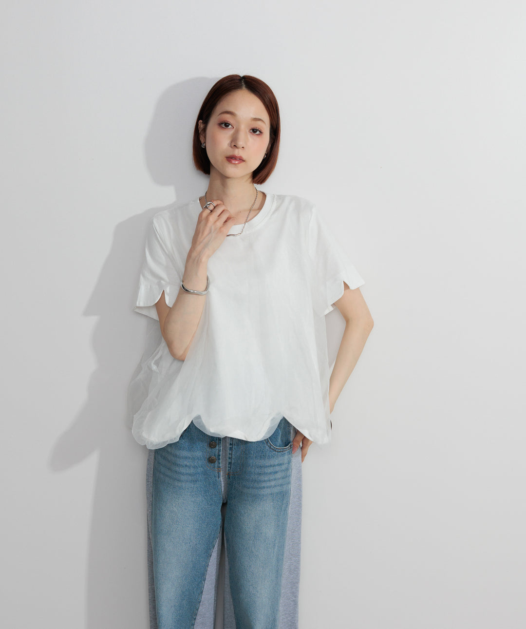 オーバーチュールスカラップTシャツ