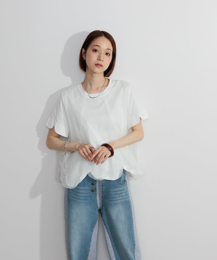 オーバーチュールスカラップTシャツ