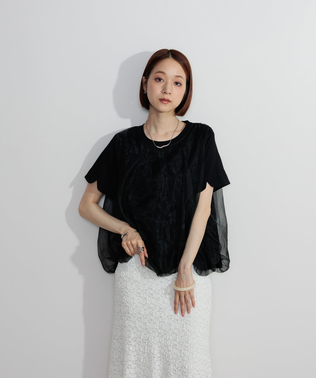 オーバーチュールスカラップTシャツ