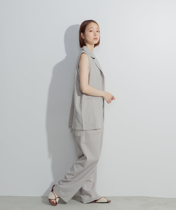 リラックスタックパンツ