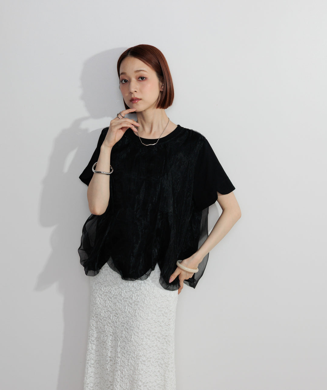 オーバーチュールスカラップTシャツ