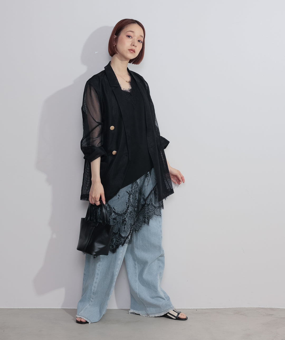 シアーダブルテーラードジャケット