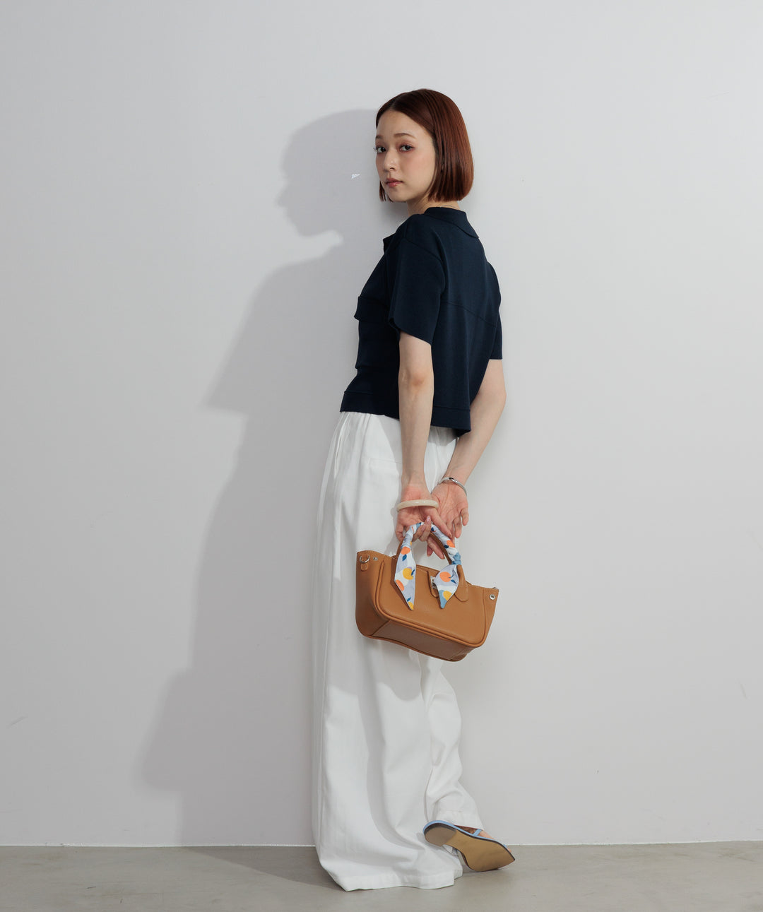 スカーフ付き2WAYミニボストンショルダーバッグ