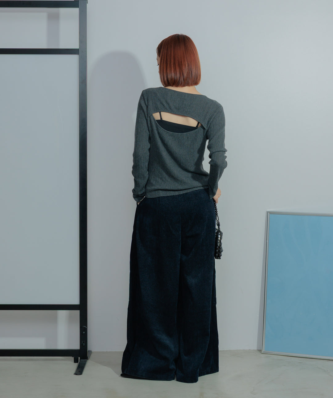 コーデュロイベロアタックワイドパンツ