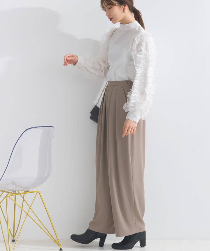 エステルスムースタックカーブパンツ