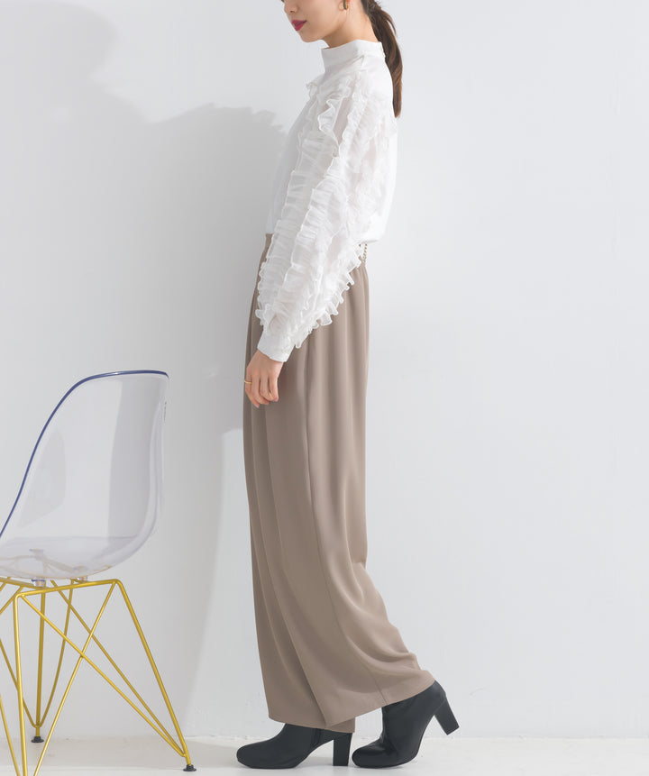 エステルスムースタックカーブパンツ