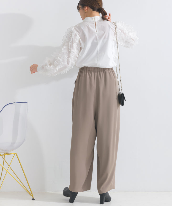 エステルスムースタックカーブパンツ