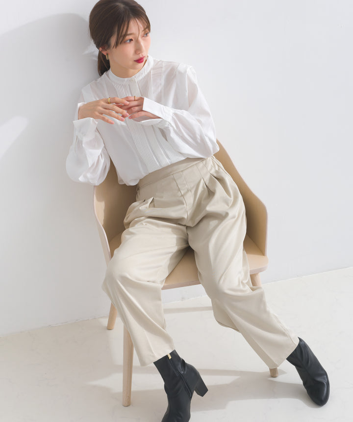 ダブルタックテーパードパンツ
