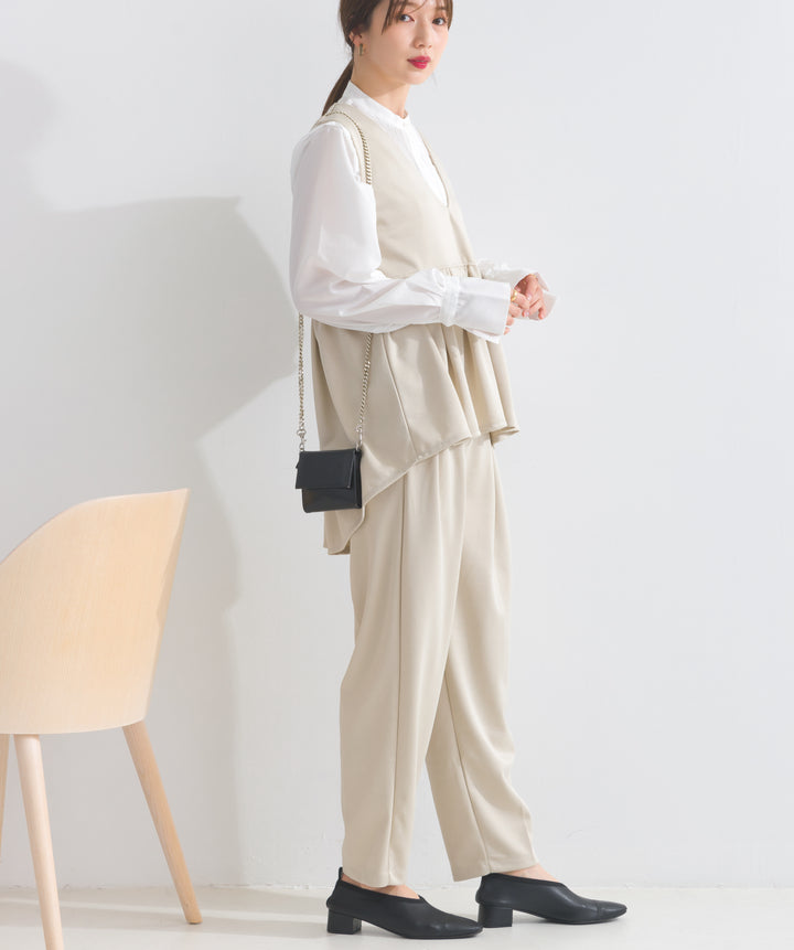 ダブルタックテーパードパンツ