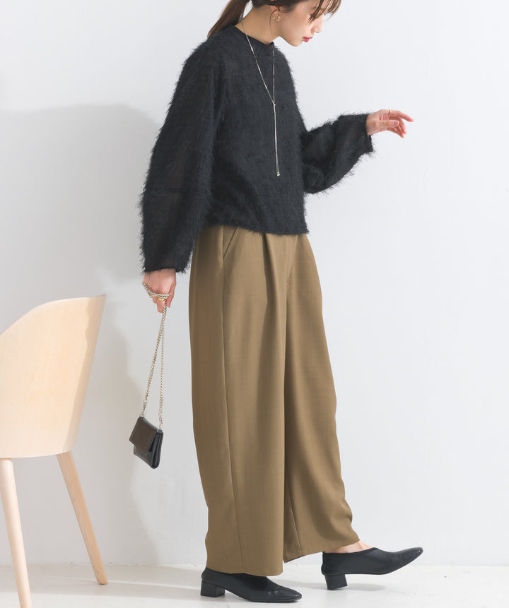 アシメラップドレープパンツ