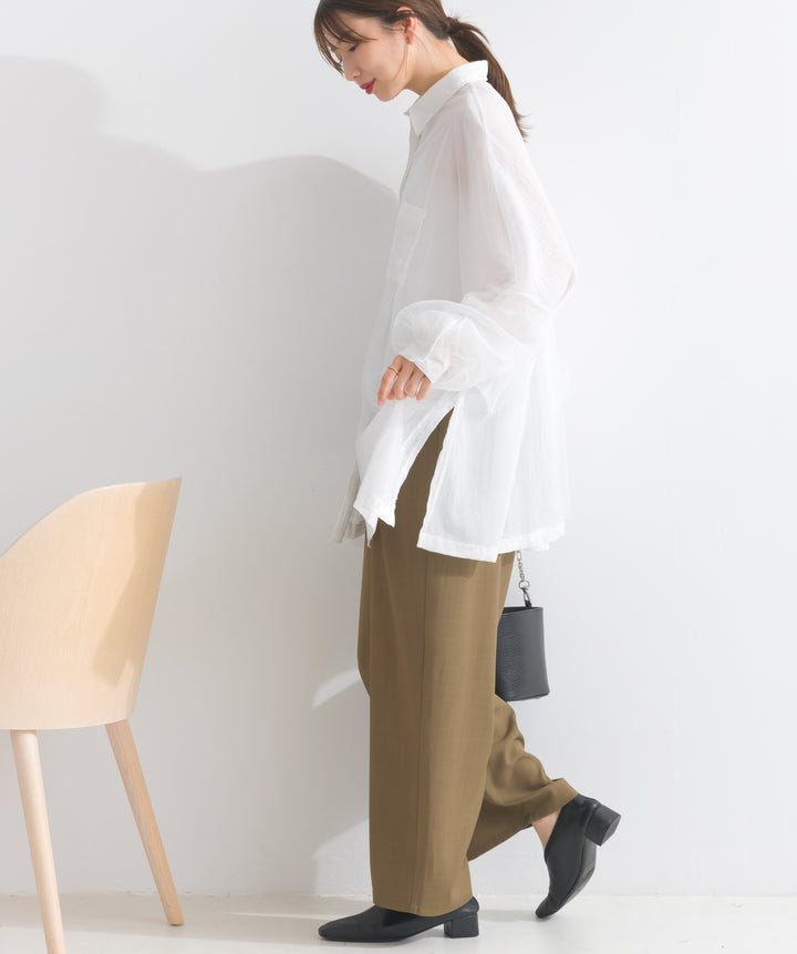 チュールフラッフィーガーゼシャツ