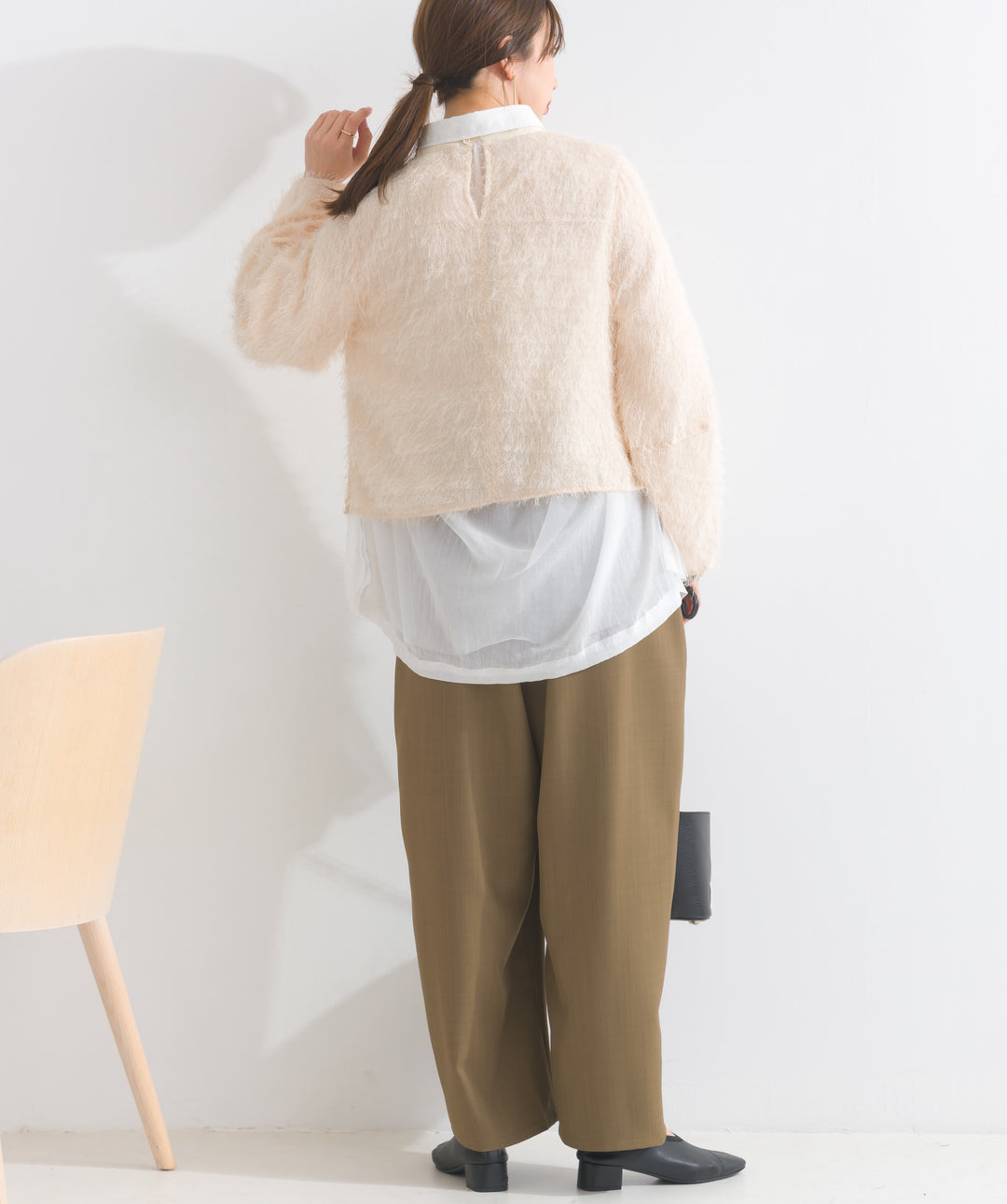 チュールフラッフィーガーゼシャツ