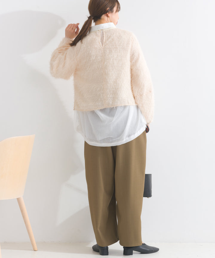 チュールフラッフィーガーゼシャツ