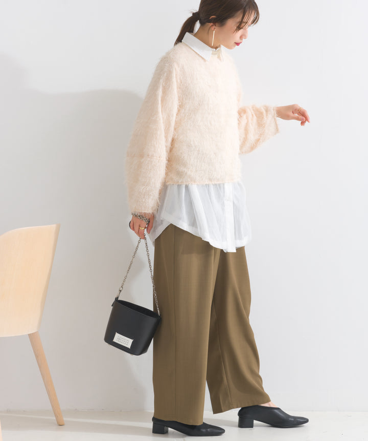 チュールフラッフィーガーゼシャツ
