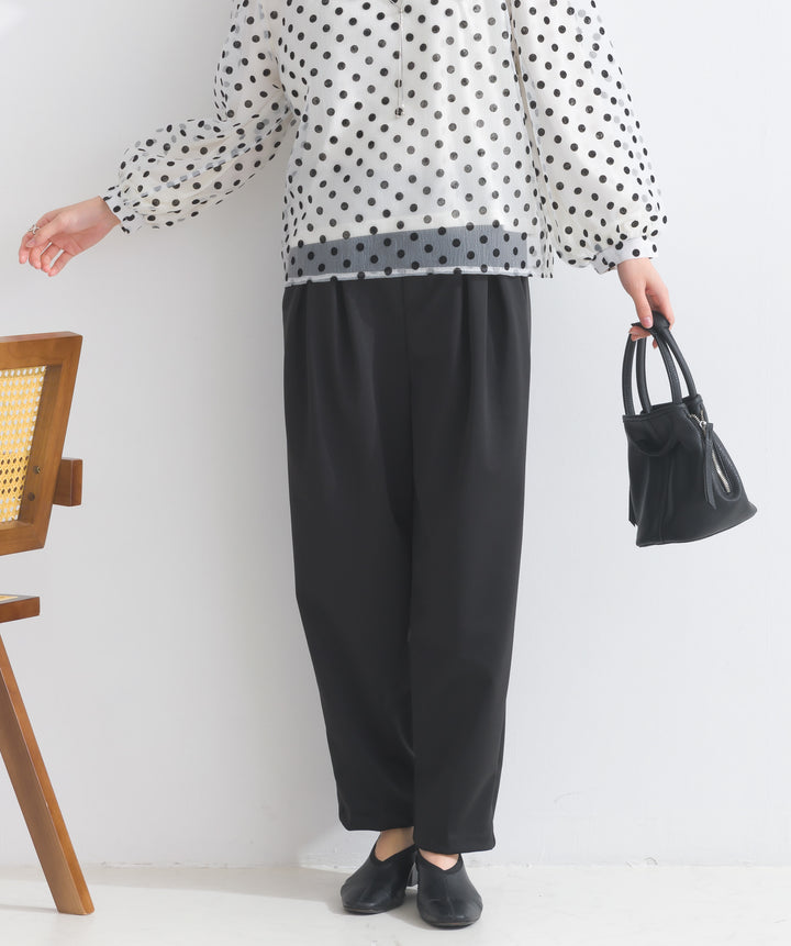 ダブルタックテーパードパンツ
