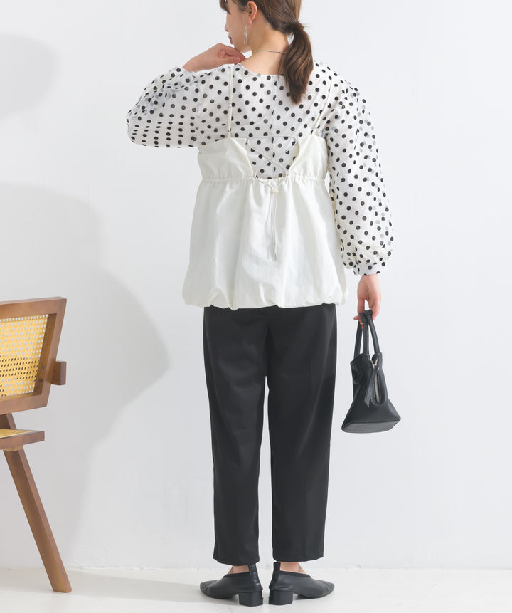 ダブルタックテーパードパンツ