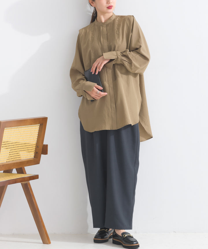 アシメラップドレープパンツ