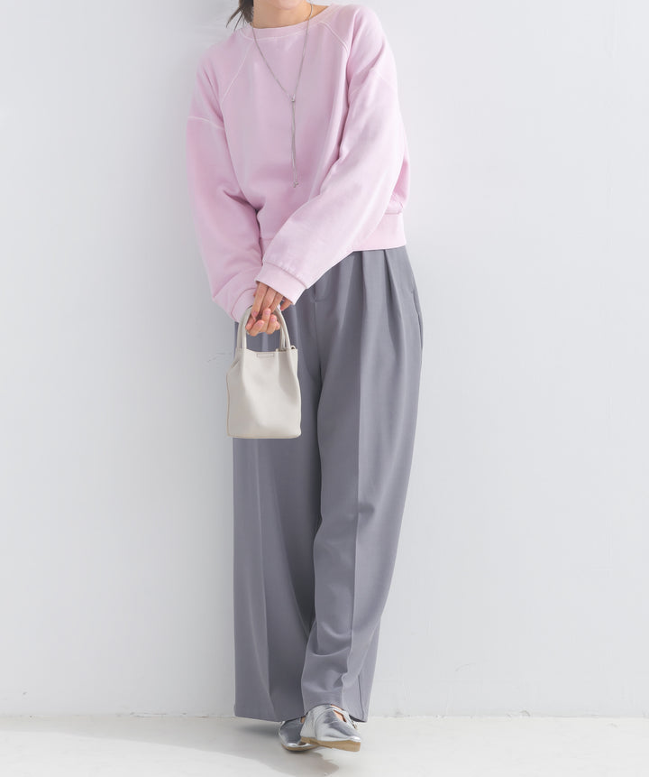 ウエストゴムワイドスラックス
