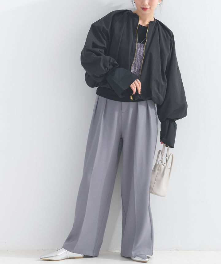 ウエストゴムワイドスラックス