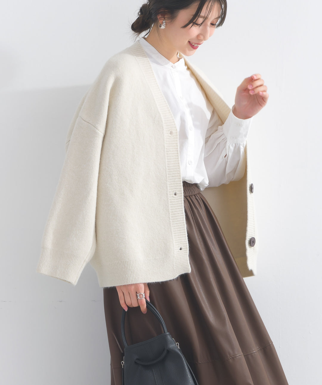 カレッジニットカーディガン