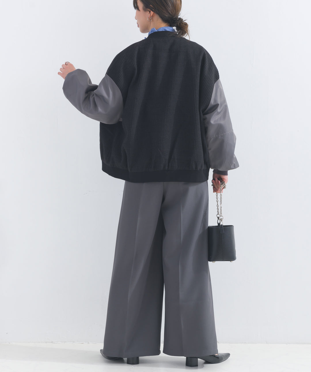 袖切替ミリタリーブルゾン