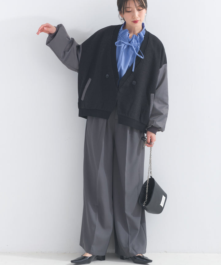 袖切替ミリタリーブルゾン