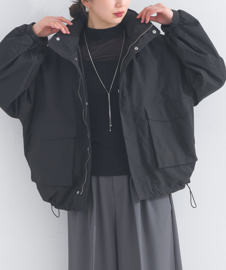 モックネックシアートップス