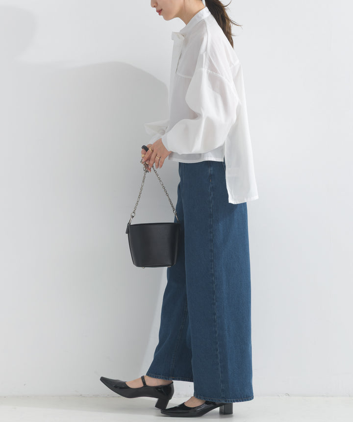 ワイドデニムパンツ