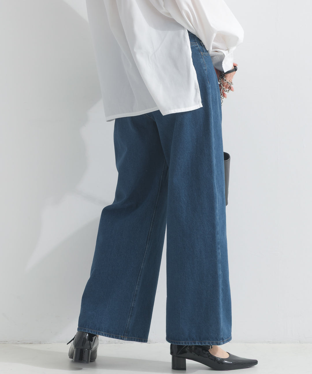 ワイドデニムパンツ