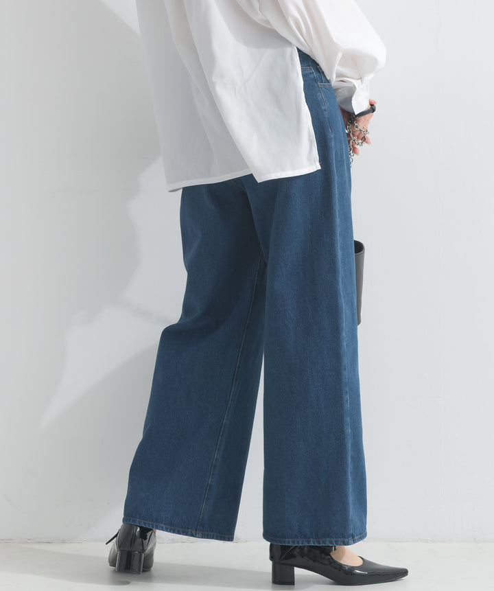 ワイドデニムパンツ