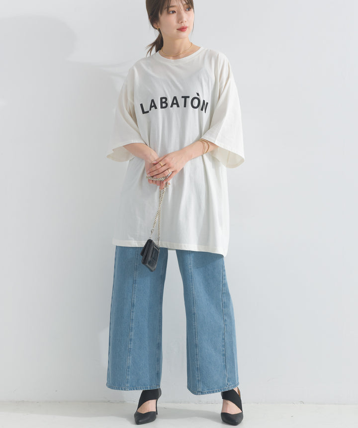 ワイドデニムパンツ