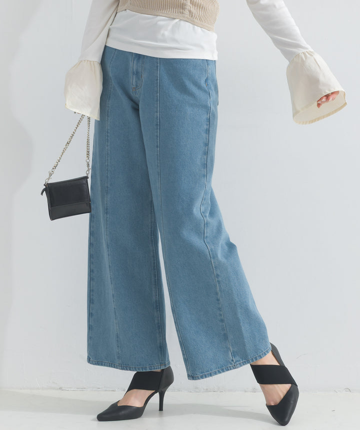 ワイドデニムパンツ