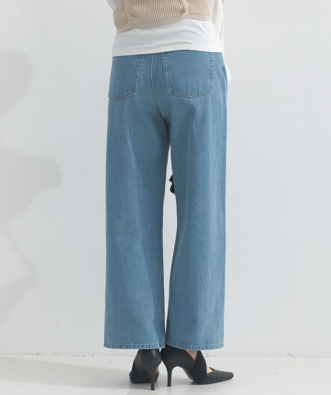 ワイドデニムパンツ