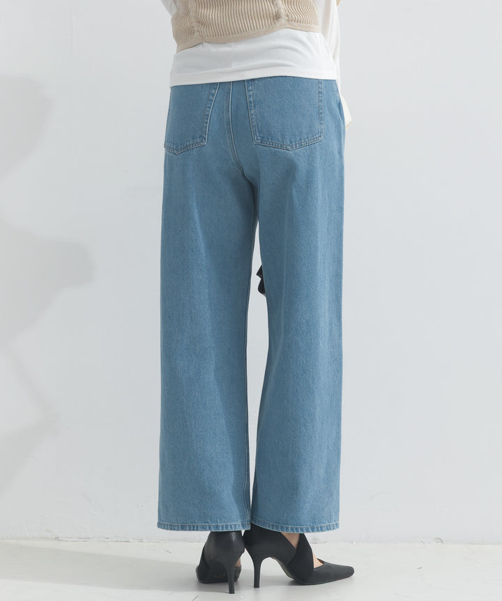 ワイドデニムパンツ